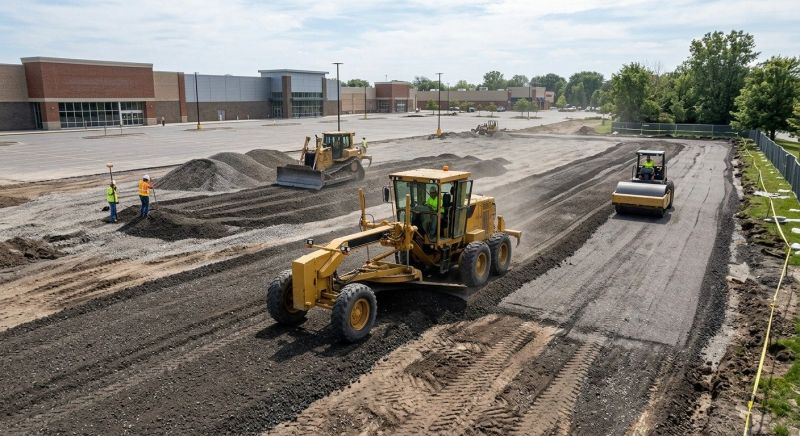 Parking Lot Leveling in Cypress, TX